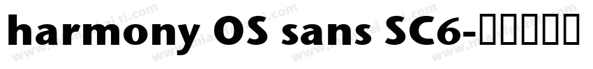 harmony OS sans SC6字体转换